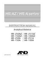 A&D HR-AZ/A Series User manual