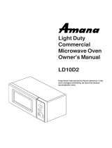 Amana MM-101XP User manual