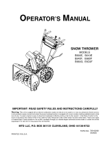 MTD E640F Owner's manual