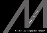 Meridian 500 Compact Disc Transport Owner's manual