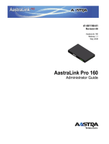 Mitel Aastralink Pro 160 User guide