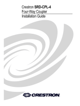 Crestron SRD-CPL-4 User manual