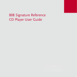 Meridian 808 User manual