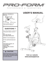 ProForm PT6.0 User manual