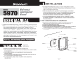 Braeburn 9700 User manual