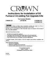 Crown Hiboy Oil Furnace Blower Upgrade User manual