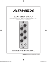 Aphex EX-BB 500 Owner's manual