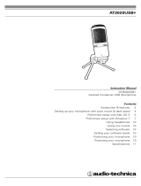 Audio-Technica AT2020USB PLUS Owner's manual