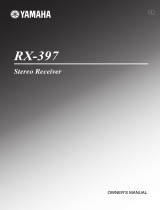 Yamaha RX-397 User manual