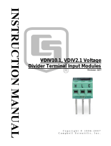Campbell Scientific VDIV10:1 and VDIV2:1 Voltage Divider Terminal Input Modules Owner's manual