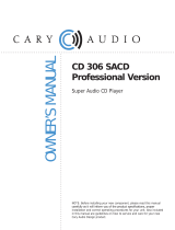 Cary Audio Design CD 306 User manual