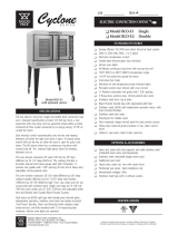 Bakers Pride Oven Cyclone BCO-E2 User manual