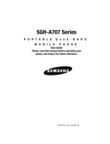 AT&T a707 - SGH Sync Cell Phone User manual