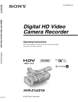Sony HVR-Z1N User manual
