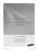 Samsung HT-D6750W 3D Blu-ray 7.1ch Home Entertainment System User manual