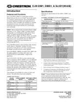 Crestron CLW-DIM1 User manual