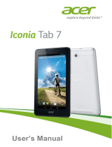 Acer Iconia Tab 7 A1-713HD User manual