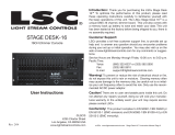 LSC Stage Desk 16 User manual