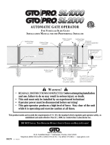 GTO PRO SL-2000 Installation guide