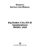 Cortelco 242021TP221F Owner's manual