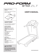 ProForm PETL10812 1568144 Owner's manual