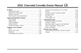 Chevrolet 2010 Corvette Owner's manual