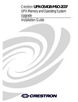 Crestron UPX-2 User manual