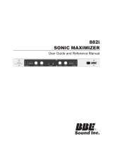 BBE Sound Sonic Maximizer 882i User manual