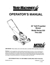 MTD 520 THRU 530 Owner's manual