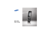 Samsung SGH-J750 User manual