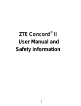 ZTE Concord II User manual
