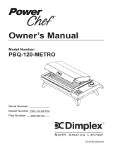 Dimplex PowerChef PBQ-120-METRO Owner's manual