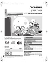 Panasonic DVDF87 User manual