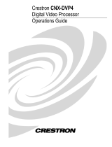 Crestron CNX-DVP4 User manual