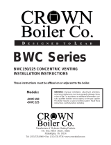 Crown Boiler BWC150/225 User manual