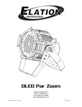 Elation Design LED Par Zoom User manual