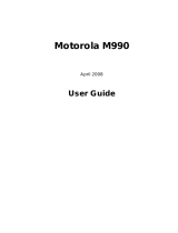 Motorola M990 User manual