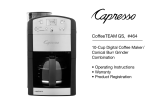 Capresso 464 User manual