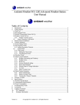 Ambient Weather WS -1173A User manual