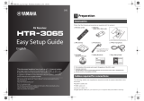 Yamaha HTR-3065BL Installation guide