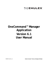 Broadcom OneCommand Manager Application Version 6.1 User User guide