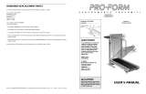 ProForm 7.5 Distance Trainer Treadmill User manual