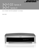 Bose 3·2·1® GS Series II DVD home entertainment system Owner's manual
