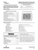 White Rodgers 90 Series Operating instructions