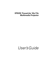 Epson PowerLite 53c User manual