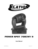 Elation Power Spot 700 CMY-II User manual