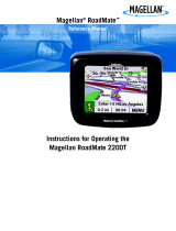 Magellan RoadMate 2200T - Automotive GPS Receiver User manual