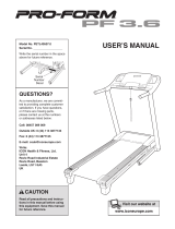 Pro-Form PF 3.6 User manual