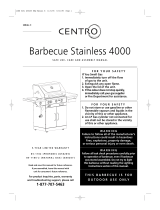 Centro Barbecue Stainless 4000B Safe use User manual