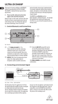 Behringer UTLA-DI DI400P Owner's manual